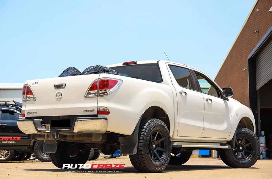 MAZDA BT 50 AVALANCHE MATTE BLACK FRONT MILLED